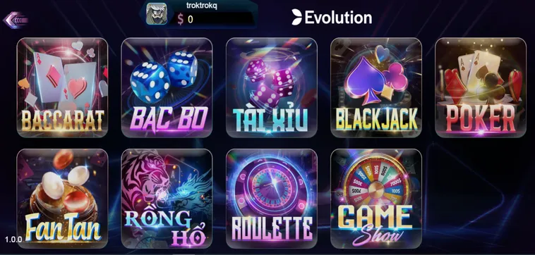 Evolution Live Tại 789Club Đỉnh Cao Sòng Bài Trực Tuyến Đẳng Cấp Quốc Tế