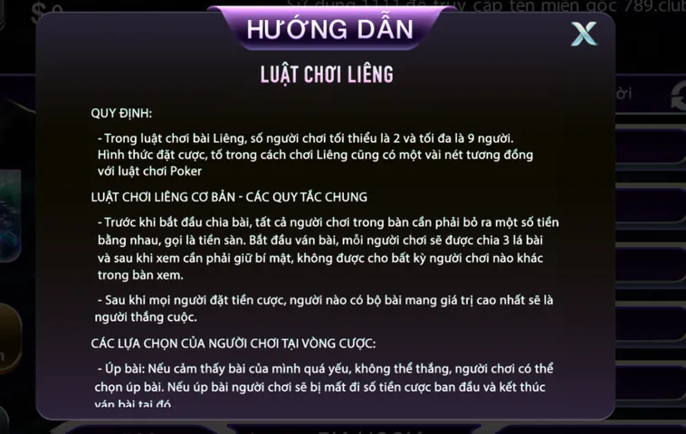 Liêng Tại 789Club Trải Nghiệm Bài Dân Gian Kịch Tính Với Phần Thưởng Lớn Nhất