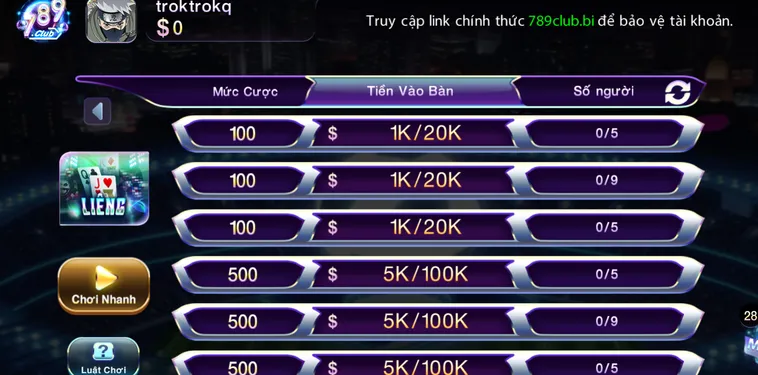 Liêng Tại 789Club Trải Nghiệm Bài Dân Gian Kịch Tính Với Phần Thưởng Lớn Nhất