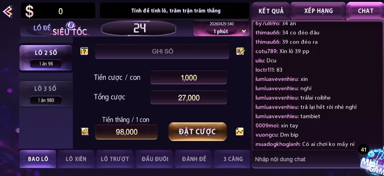 Lô Đề Siêu Tốc Tại 789Club Trải Nghiệm Cá Cược Thần Tốc Thắng Lớn Mỗi Ngày