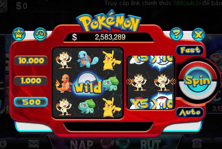 Minigame Pokemon Tại 789Club Trải Nghiệm Săn Thưởng Đỉnh Cao Nhận Quà Khủng Mỗi Ngày