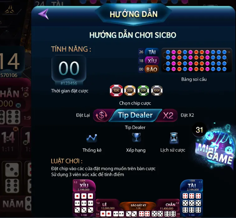 Sicbo Casino Tại 789Club Trải Nghiệm Đỉnh Cao Với Tỷ Lệ Chiến Thắng Cực Khủng
