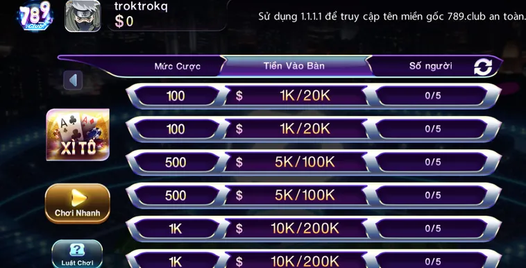 Xì Tố Tại 789Club Đỉnh Cao Đấu Trường Trí Tuệ Cho Các Cao Thủ